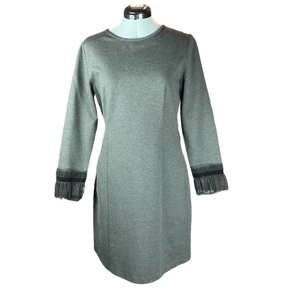 c25git J Crew long sleeve gray dress size medium